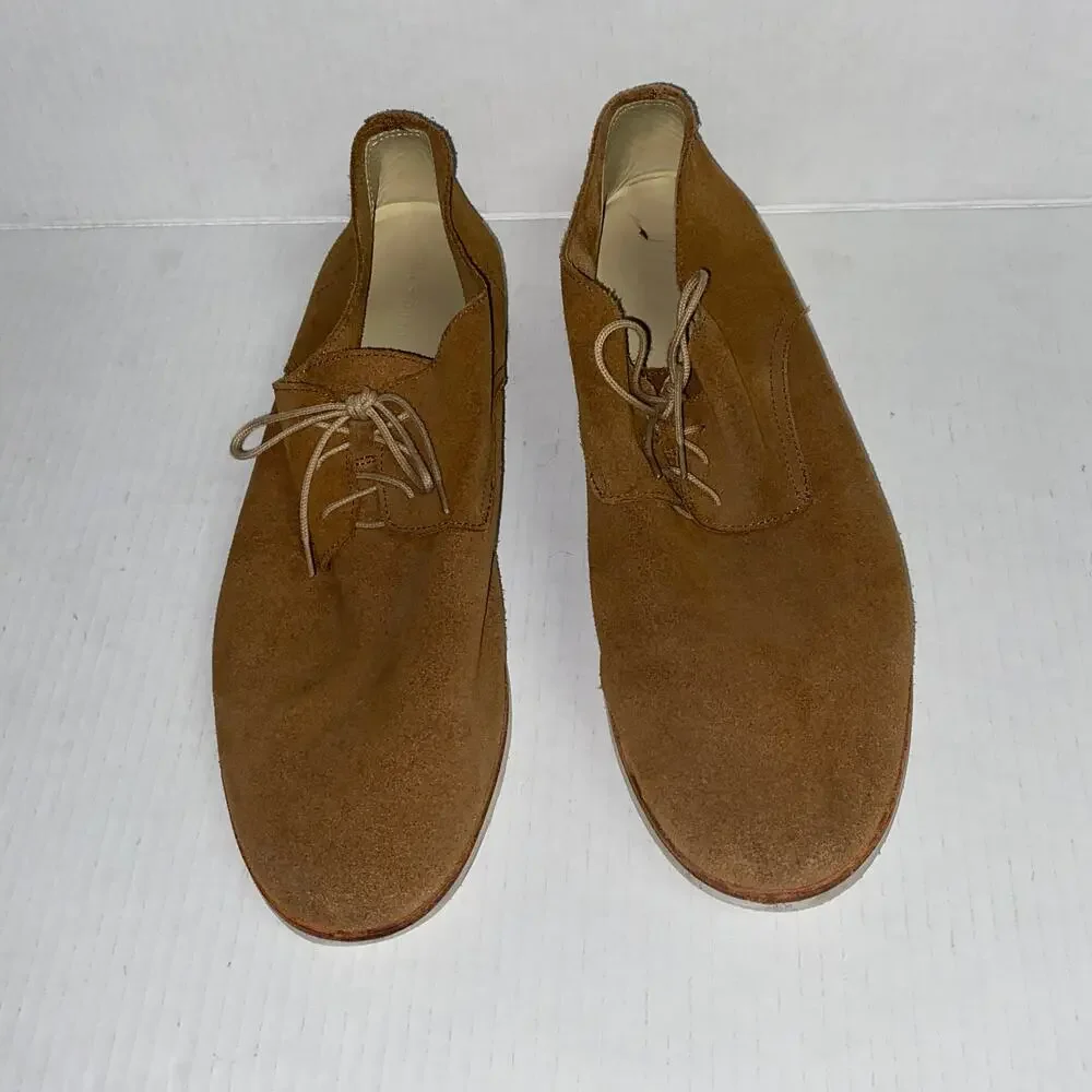Nisolo Tobacco Brown Suede Lightweight Flex Derby Shoes Men's Size 11